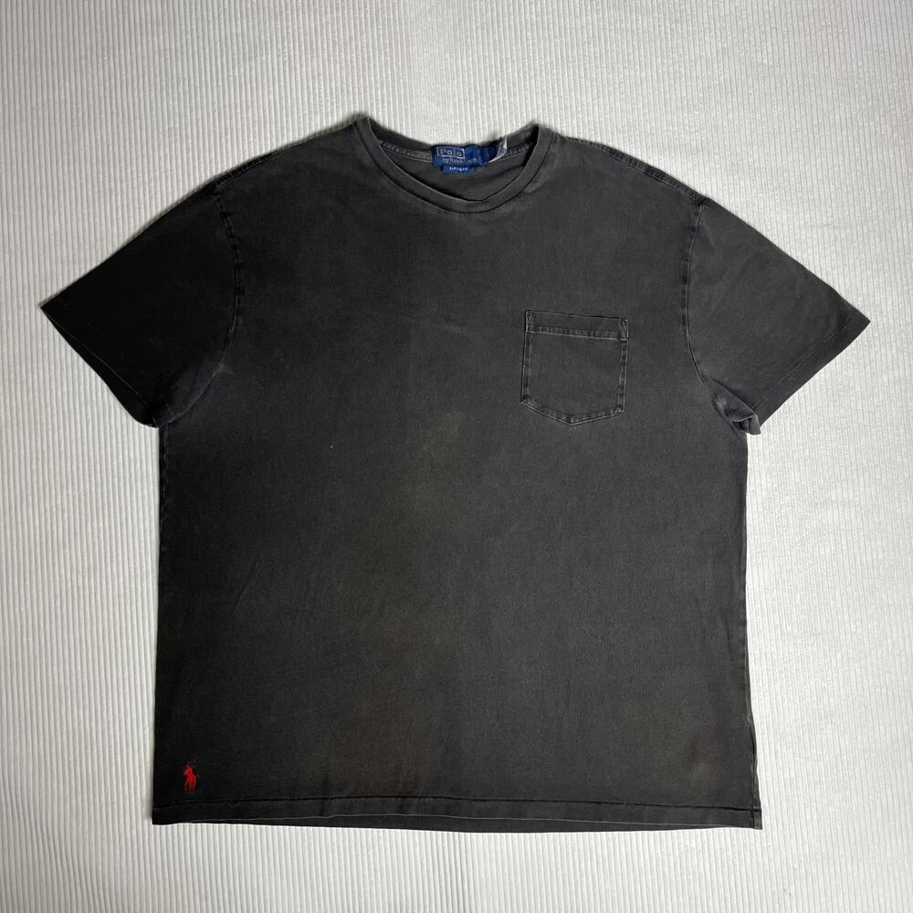 Polo Ralph Lauren Shirt Mens L Black Pocket Pony Logo Tee Classic Fit Crew Neck